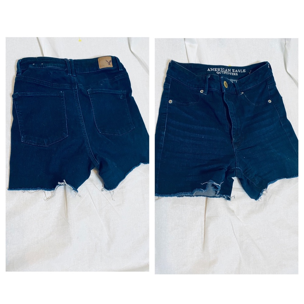 High waist denim AE shorts